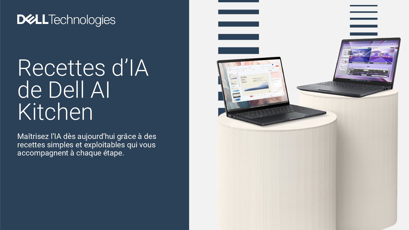 Recettes d’IA tirées de la brochure Dell AI Kitchen avec processeurs Intel Core Ultra