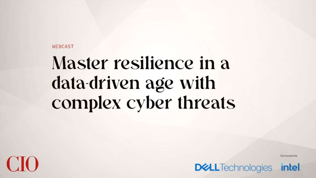 Master resilience in a data-driven age with complex cyber threats