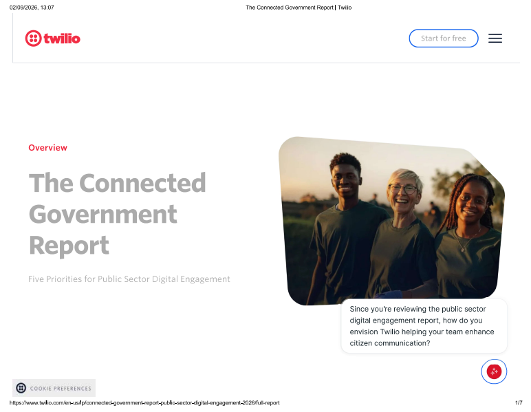 The Connected Government Report: Five Priorities for Public Sector Digital Engagement