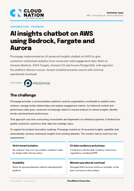 AI insights chatbot on AWS using Bedrock, Fargate and Aurora