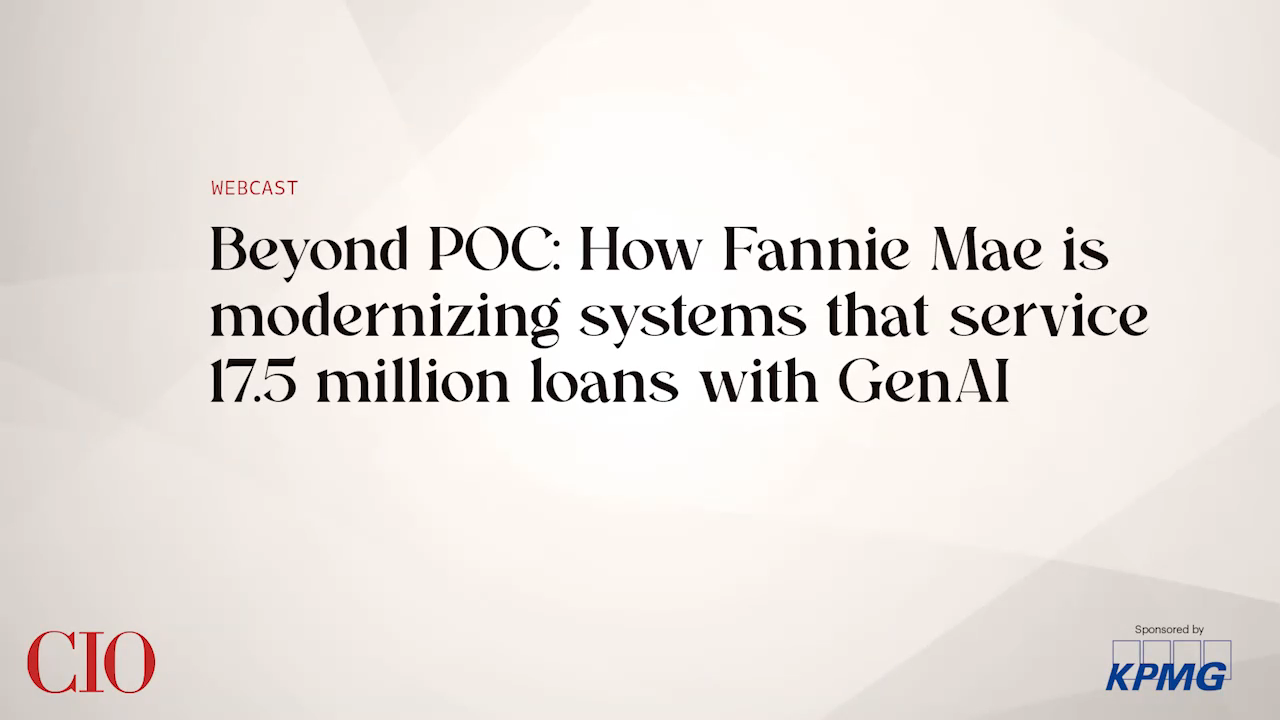 Beyond POC: How Fannie Mae and KPMG are modernizing systems that service 17.5 million loans with GenAI