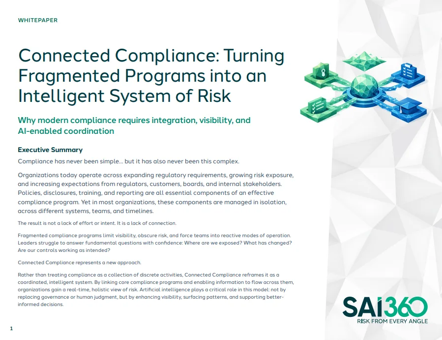Transform Compliance from Silos to an Intelligent, Integrated System
