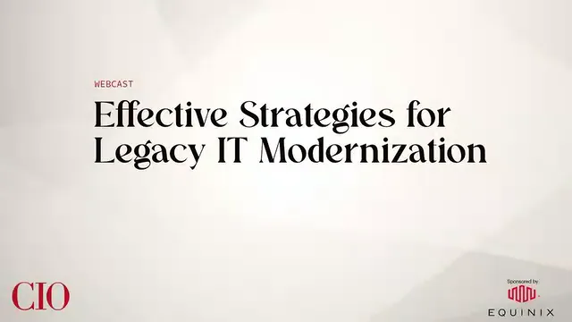 Effective Strategies for Legacy IT Modernization